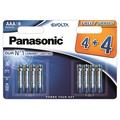 Panasonic Evolta LR03/AAA Alkaline-batterier - 8 stk.
