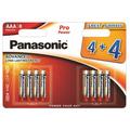 Panasonic Pro Power LR03/AAA Alkaline-batterier - 8 stk.
