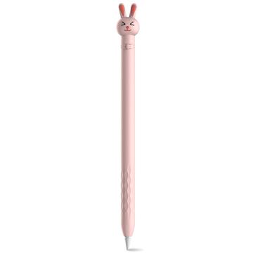 AHASTYLE PT129-1 til Apple Pencil 1. generation Stylus Pen Silikone Cover - Pink Rabbit