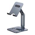 Baseus Biaxial Rotary Foldable Metal Tablet Stand - Grå