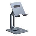 Baseus Biaxial Rotary Foldable Metal Tablet Stand - Grå