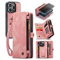 iPhone 15 Pro Caseme 2-i-1 Multifunktionel Pung - Pink
