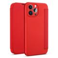 Slank Stil iPhone 14 Pro Flip Cover - Rød