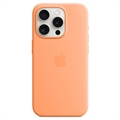 iPhone 15 Pro Apple Silikone Cover med MagSafe MT1H3ZM/A - Appelsinsorbet