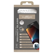 iPhone 15 Pro Panzer Premium Full-Fit Privacy Skærmbeskyttelse Hærdet Glas - 9H