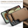 Samsung Galaxy S24 Caseme C22 Cover med RFID-kortpung - Brun