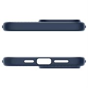 iPhone 15 Pro Spigen Liquid Air TPU Cover - Navy Blå