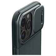 iPhone 15 Pro Spigen Optik Armor Mag Cover - Mørkegrøn