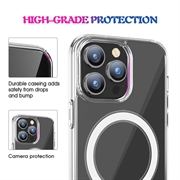 iPhone 15 Pro Max Hybrid Cover - MagSafe Kompatibel - Gennemsigtig