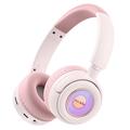 YESIDO EP06 Børne Trådløs Bluetooth Stereo Musik Hovedtelefon Børn Hovedmonteret Headset - Pink
