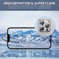 iPhone 15 Pro/15 Pro Max Hat Prince Glitter Kamera Linse Beskytter - Blå