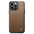 iPhone 15 Pro Max Caseme C22-etui RFID-kortpung - brun