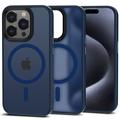 iPhone 15 Pro Tech-Protect Magmat Cover - MagSafe Kompatibel - Navy Blå