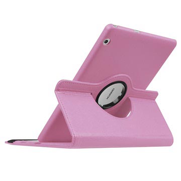 Roterende Huawei MediaPad T3 10 Folio Cover - Pink