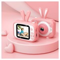 Animal Shape 20MP Digital Børnekamera X5 (Open Box - God stand) - Kanin / Pink
