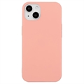 iPhone 15 Anti-Fingeraftryk Mat TPU Cover - Pink