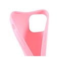 Anti-Fingeraftryk Mat iPhone 13 Mini TPU Cover - Pink