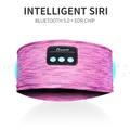 Bluetooth-pandebånd Trådløs musikhovedtelefon til søvn Hovedtelefon Sleep Earbud HD Stereo Speaker til søvn, træning, jogging, yoga - sort