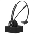 Bluetooth Headset med Mikrofon og Opladningsbase M97