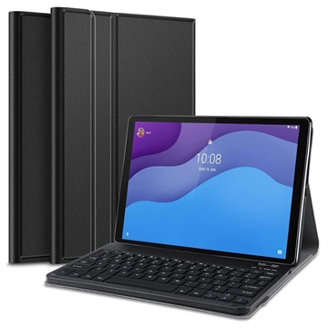 Lenovo Tab M10 HD Gen 2 Cover med Bluetooth Tastatur (Open Box - Fantastisk stand) - Sort