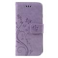 iPhone 7/8/SE (2020)/SE (2022) Butterfly Series Flip Cover med Pung - Violet