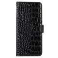 Crocodile Series Samsung Galaxy S21 FE 5G Læderpung med RFID