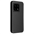 OnePlus 10 Pro Flip Cover - Karbonfiber - Sort