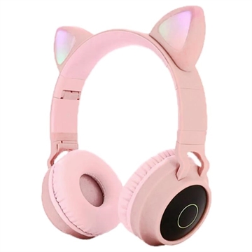Foldbare Bluetooth Katteøre-Hovedtelefoner til Børn