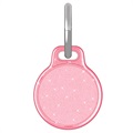 Glitter Powder Apple AirTag Cover med Nøglering - Pink