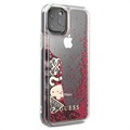Guess Glitter Collection iPhone 11 Pro Cover - Hindbær