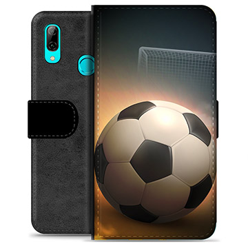 Huawei P Smart (2019) Premium Flip Cover med Pung - Fodbold
