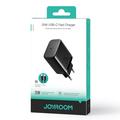 JOYROOM JR-TCF11 25W hurtig vægoplader med USB-C til USB-C 60W 1m kabel, EU-stik