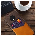 KSQ OnePlus 7T Cover med Kort Lomme - Kaffe
