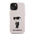 iPhone 15 Karl Lagerfeld Ikonik Silikone Cover - Pink