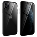 iPhone 11 Pro Magnetisk Cover med Hærdet Glas - Privatliv