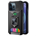 Multifunktionel 4-i-1 iPhone 13 Pro Hybrid Cover