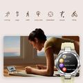 NX17 1.19-tommer AMOLED vandtæt Bluetooth-opkald Smart Watch Fitness Tracker Smart Armbånd til kvinder - sort