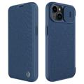 Nillkin Qin Pro Series iPhone 14 Flip Cover - Blå
