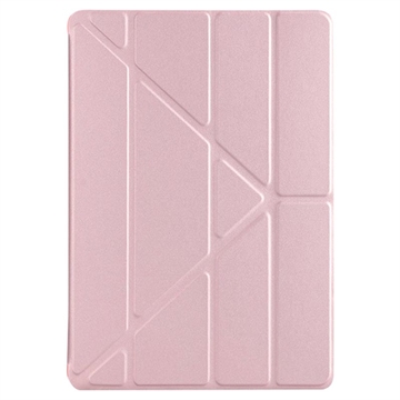 iPad 10.2 2019/2020/2021 Origami Stand Folio Cover - Rødguld