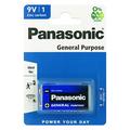Panasonic 6F22/9V zink-kul-batteri til generelle formål