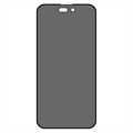 iPhone 14 Pro Max Privacy Full Cover Skærmbeskytter i Hærdet Glas - Sort Kant