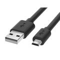 Reekin USB-A / MicroUSB-kabel - 2m - Sort