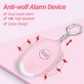 Safe Sound personlig alarmnøglering 130db selvforsvarsalarm nødlommelygte - pink