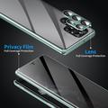 Samsung Galaxy S23 Ultra 5G Magnetisk Cover med Hærdet Glas - Privatliv - Grøn