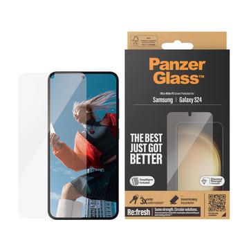 Samsung Galaxy S24 PanzerGlass Ultra-Wide Fit EasyAligner Hærdet Glas - Gennemsigtig
