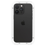iPhone 15 Pro Spigen Glas.tR Ez Fit Full Cover Hærdet Glas Skærmbeskyttelse - 2 Stk. - Sort Kant