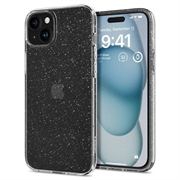 iPhone 15 Plus Spigen Liquid Crystal Glitter Cover - Gennemsigtig