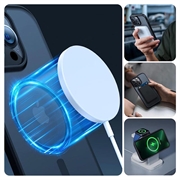 iPhone 15 Pro Max Tech-Protect Magmat Cover - MagSafe Kompatibel - Sort / Klar