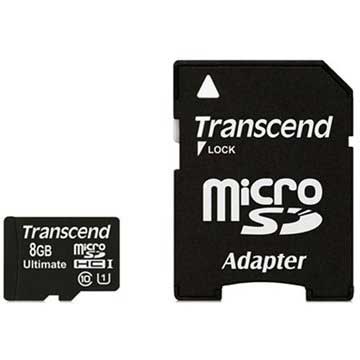 Transcend Ultimate 600x MicroSDHC Hukommelseskort TS8GUSDHC10U1 - 8GB