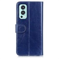 OnePlus Nord 2 5G Pung Taske med Magnetisk Lukning - Blå